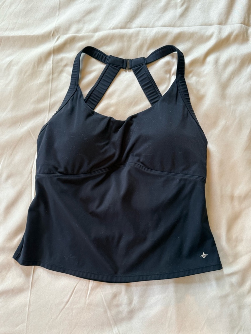 HALARA Black Tank Top with Built-In Support